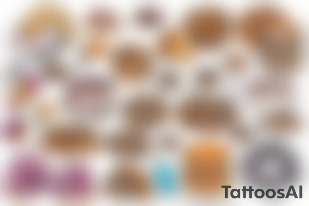 cookies cake sweet tattoo idea