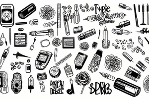 Type 1 Diabetic tattoo idea