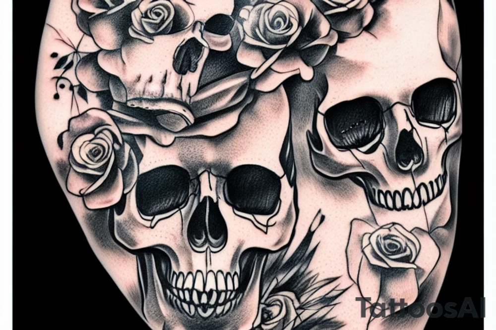 Skull tattoo idea