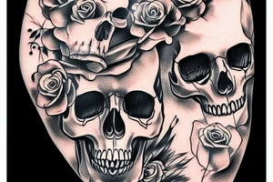 Skull tattoo idea
