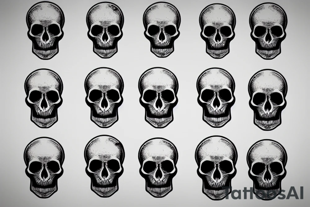 Skull tattoo idea