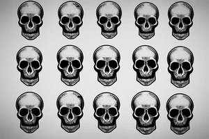 Skull tattoo idea