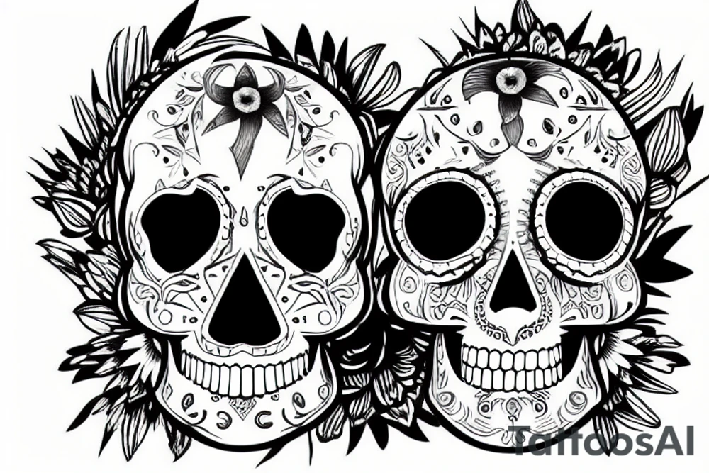 Skull tattoo idea