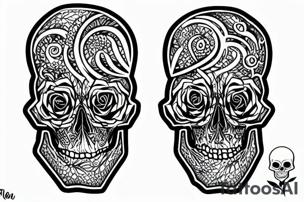 Skull tattoo idea