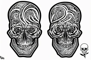 Skull tattoo idea