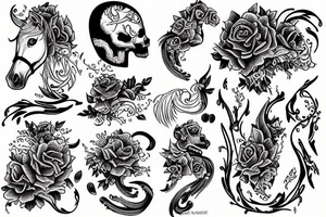 Death on a white horse tattoo idea