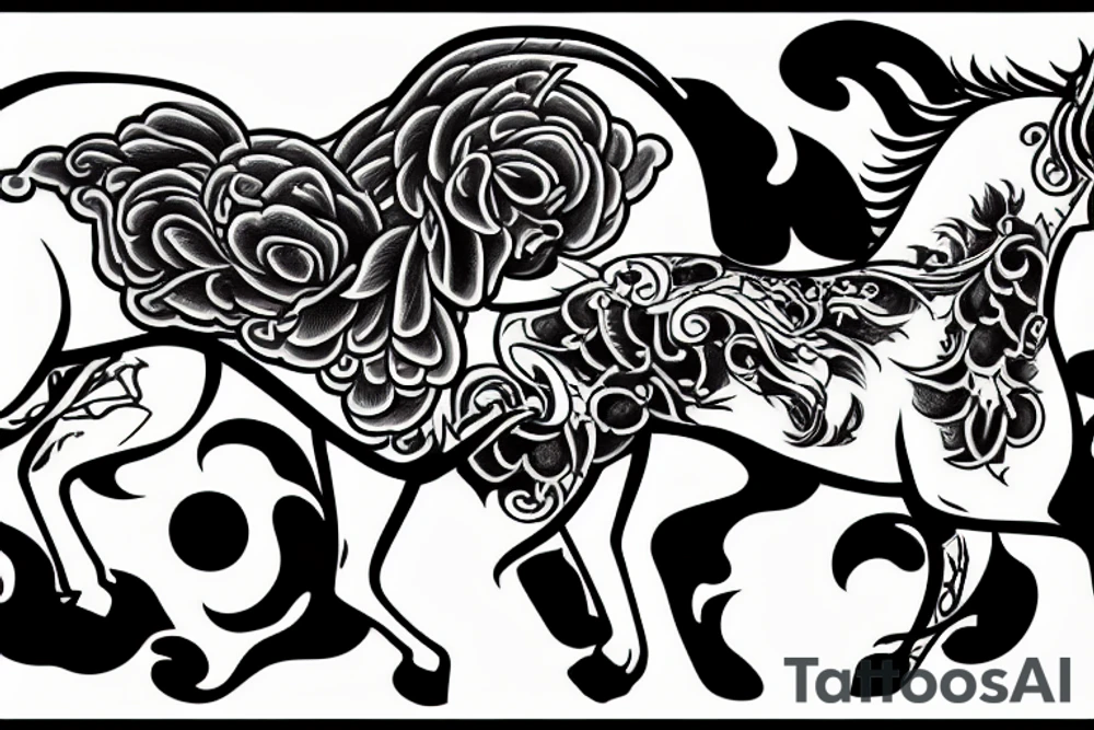 Death on a white horse tattoo idea