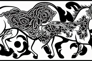 Death on a white horse tattoo idea