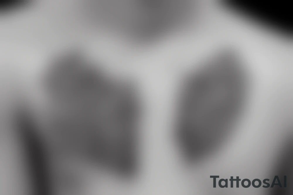 A pine cone with text around it tattoo idea