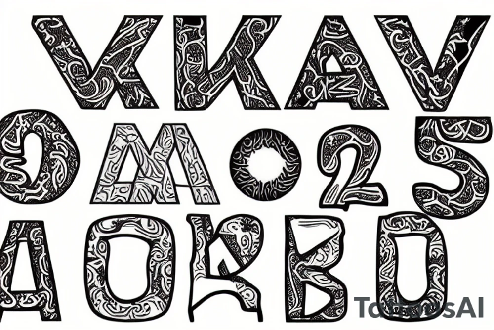 Letter A tattoo idea