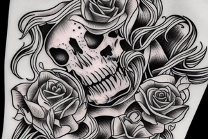 Death with a scenter on a white horse tattoo idea