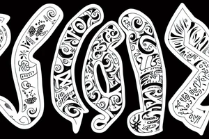 Letter Ü tattoo idea