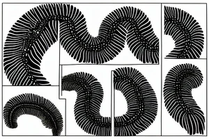 Centipede crawling tattoo idea