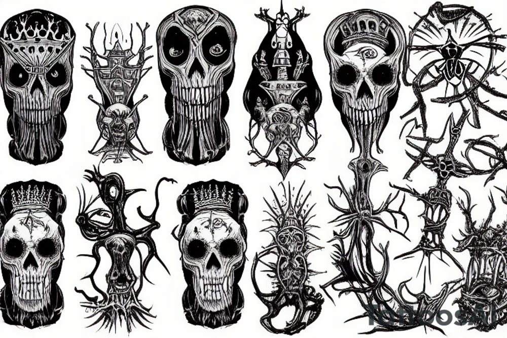 king in yellow carcosa tattoo idea