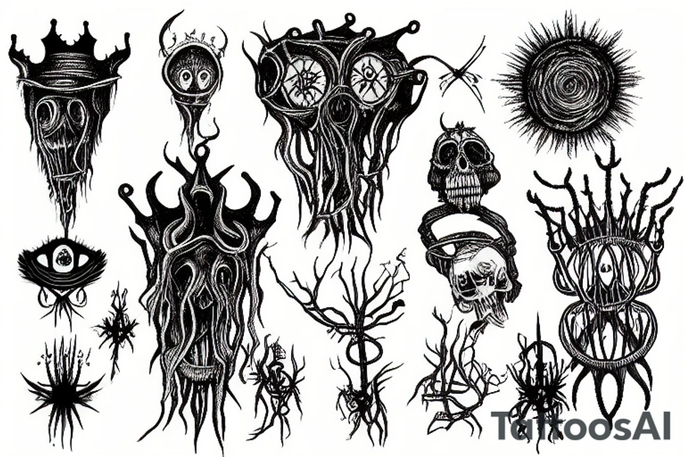 king in yellow carcosa tattoo idea