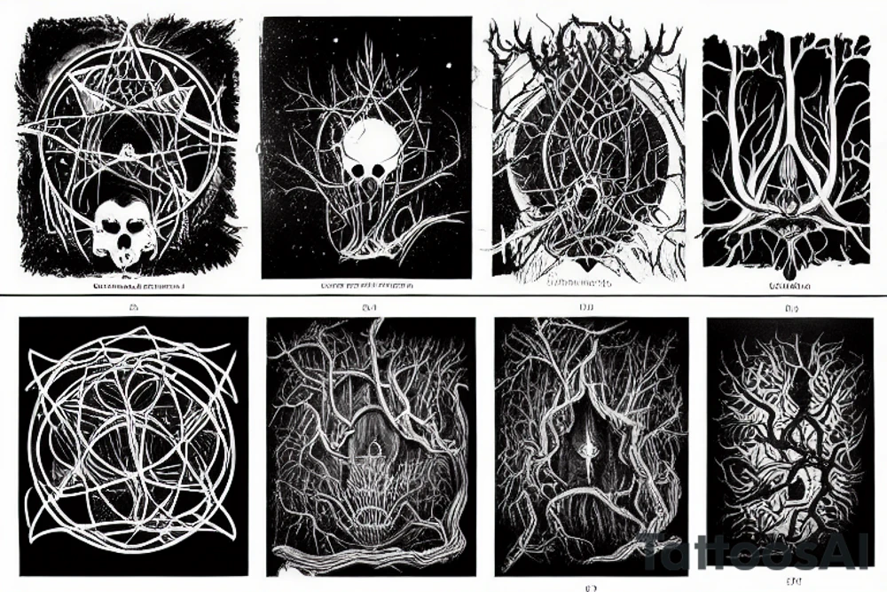 landscape of dim carcosa tattoo idea