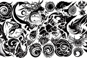 celestial bull tattoo idea