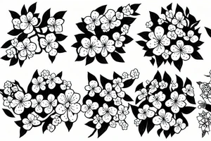 Japanese cherry blossom tattoo idea