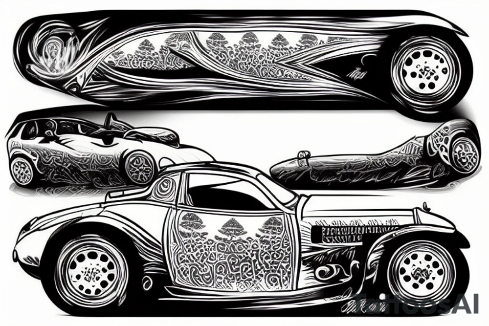 india car tattoo idea