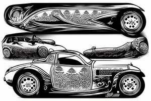 india car tattoo idea
