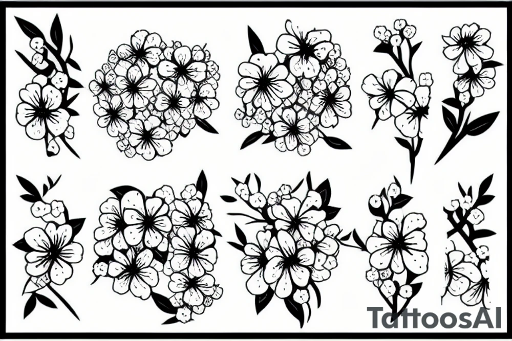 Japanese cherry blossom tattoo idea