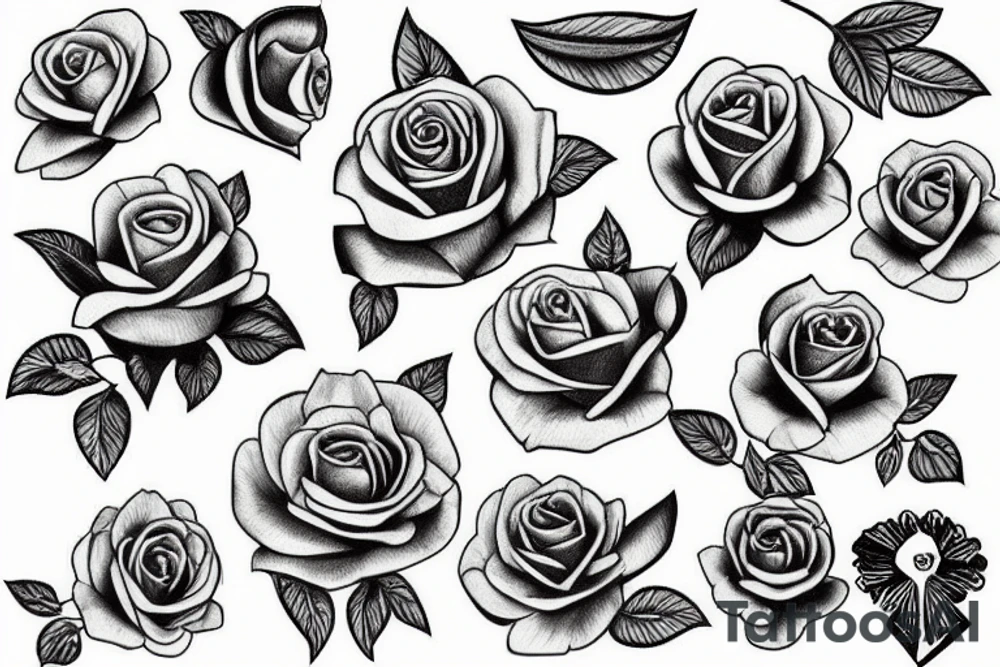 Yorkshire white rose tattoo idea