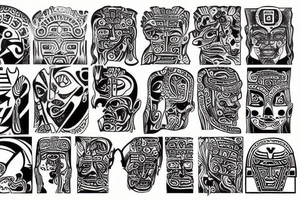 aztec god tattoo idea