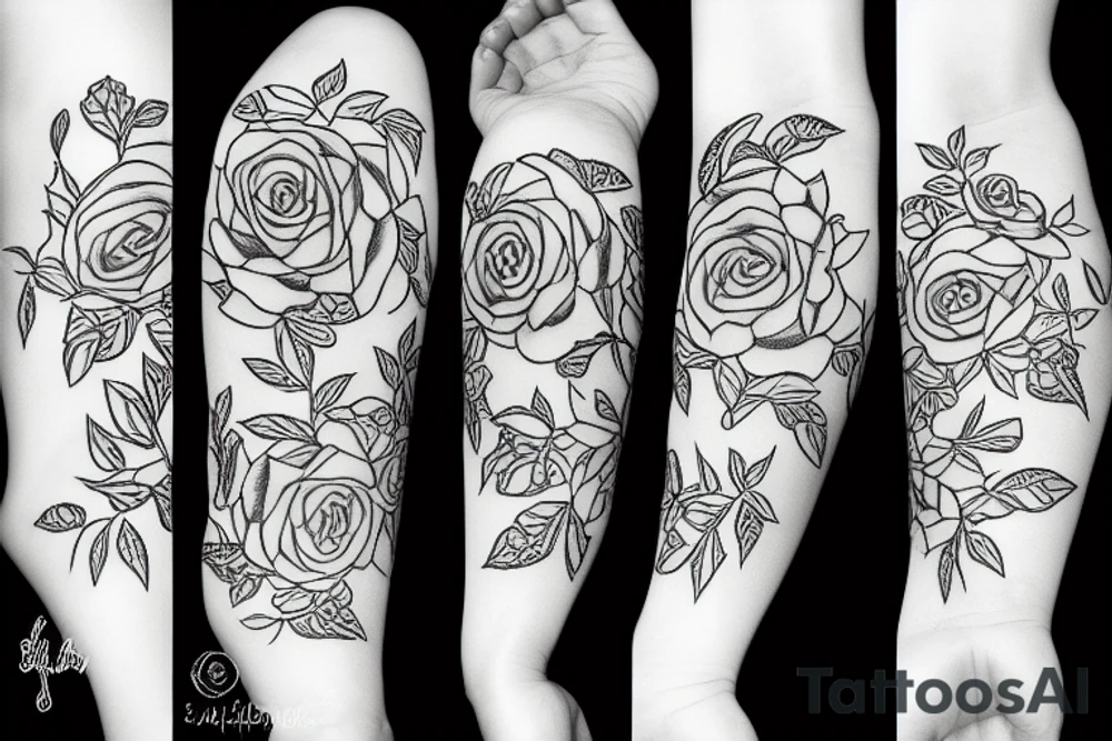 Yorkshire white rose tattoo idea