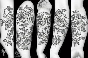 Yorkshire white rose tattoo idea