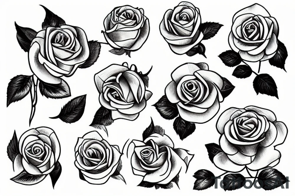 Yorkshire white rose tattoo idea