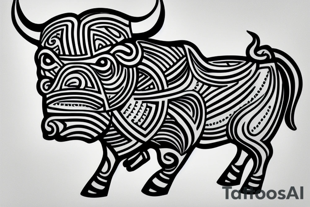 bull dancing in the stars tattoo idea