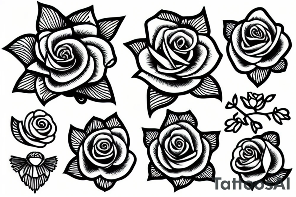 Yorkshire white rose tattoo idea