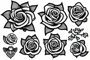 Yorkshire white rose tattoo idea