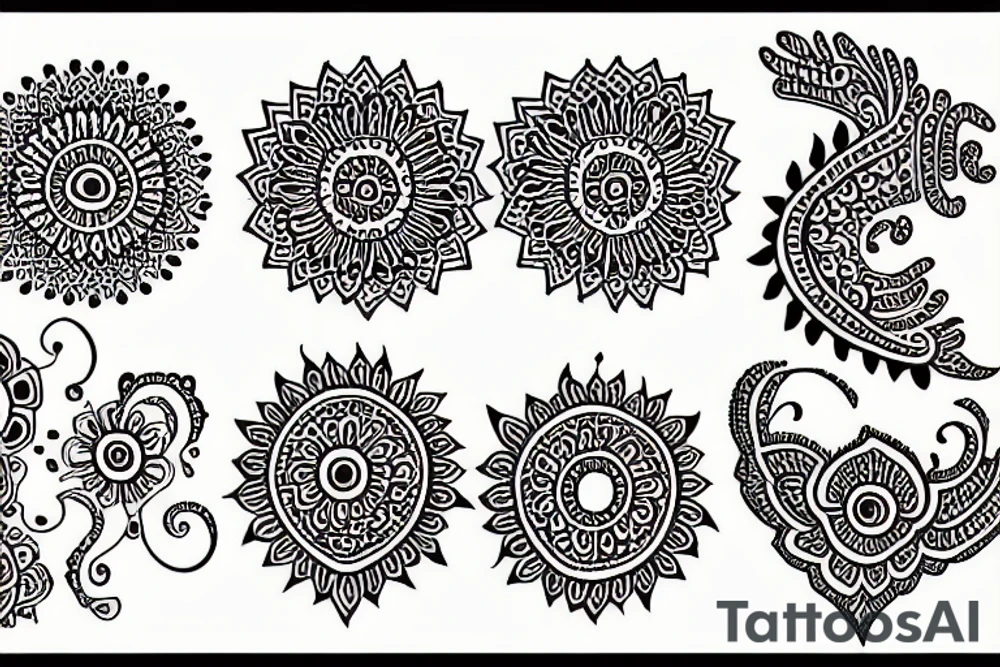 Henna tattoo idea