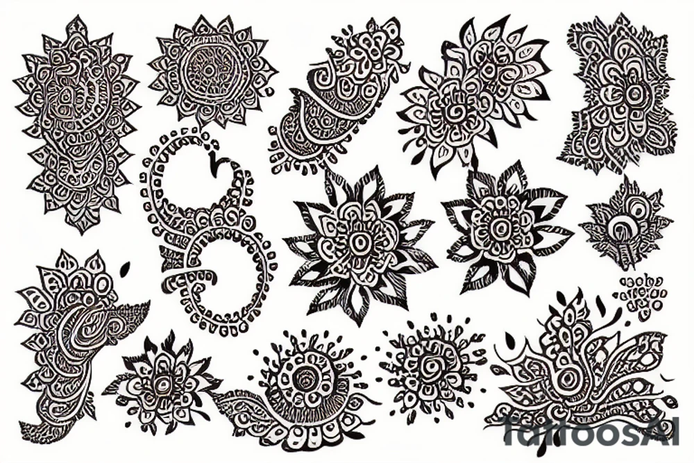 Henna tattoo idea