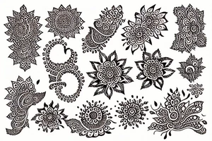 Henna tattoo idea