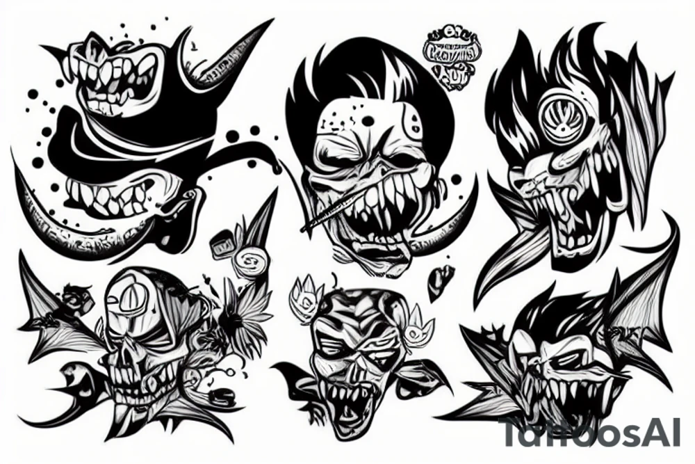 kocroach angry tattoo idea