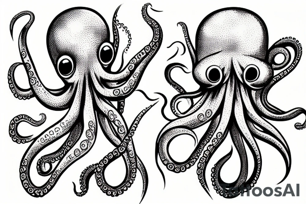 Octopus philosophet tattoo idea