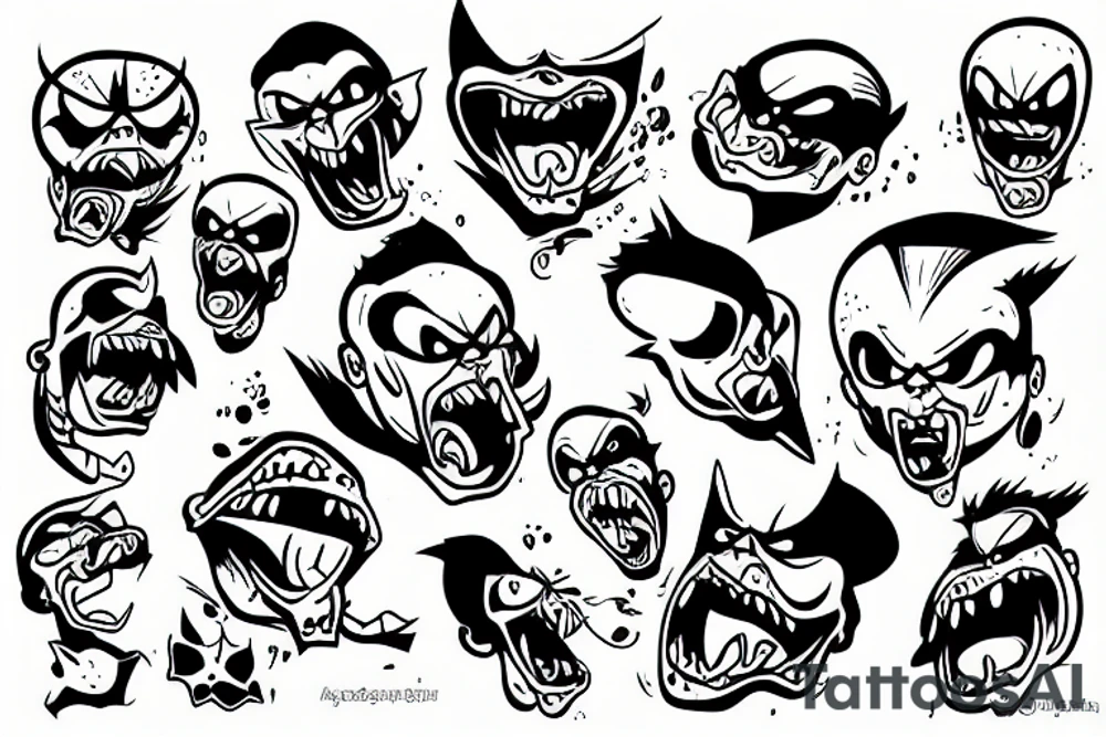 kocroach angry tattoo idea