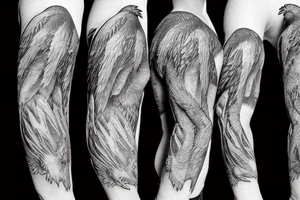 chicken dinosaur tattoo idea