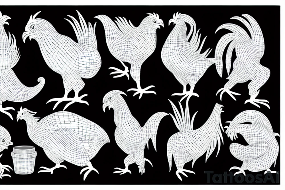 chicken dinosaur tattoo idea