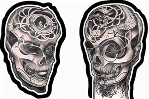 A tattoo-ai that has come self-aware tattoo idea