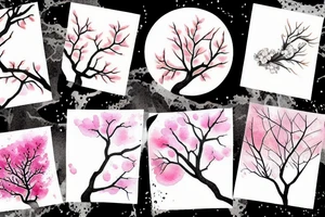 Sakura tree branch tattoo idea