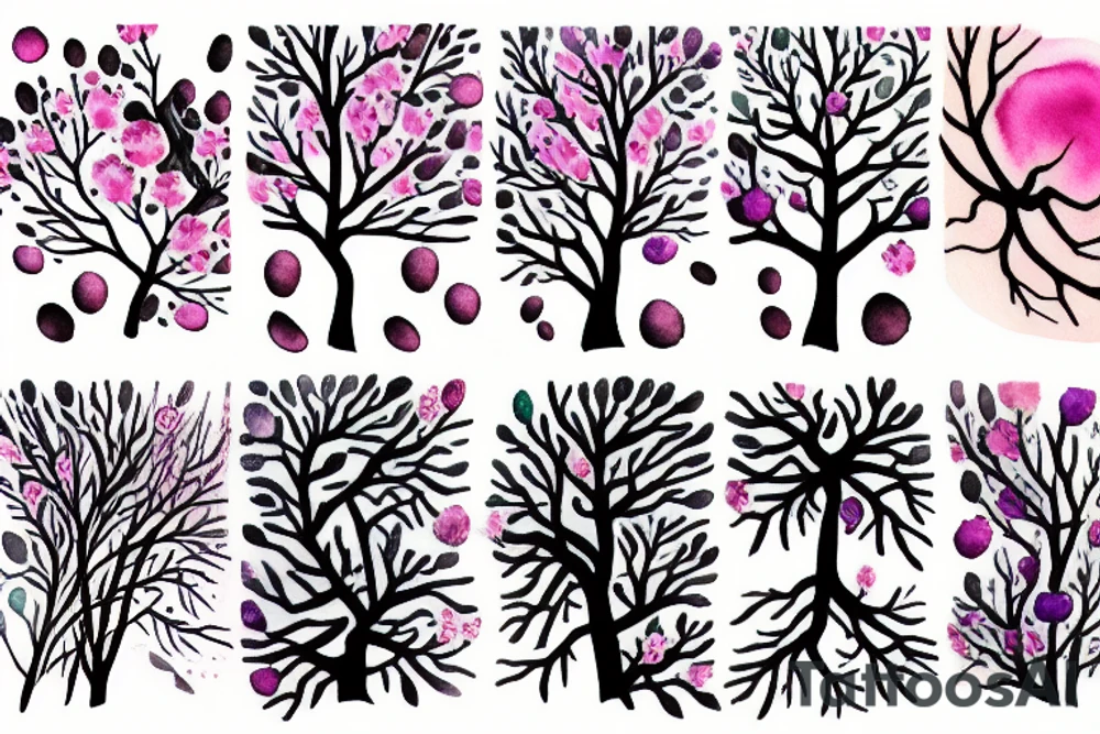 Sakura tree branch tattoo idea