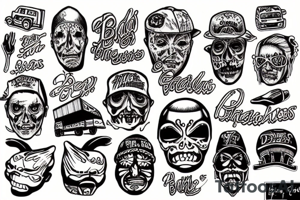 bad dreams at a truck stop tattoo idea