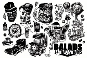 bad dreams at a truck stop tattoo idea