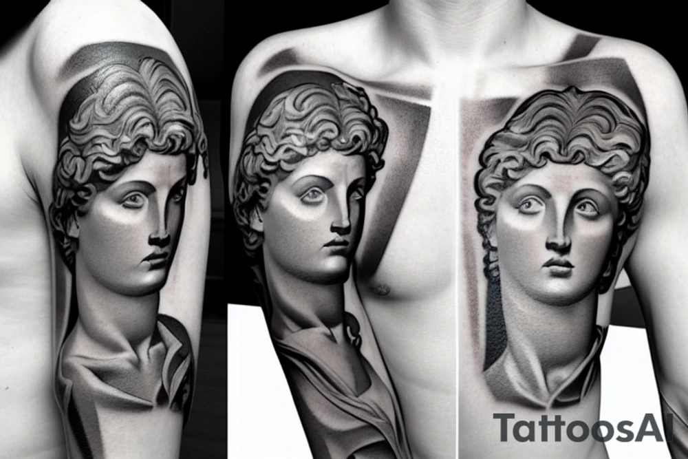 the David from Michelangelo under construction tattoo idea the David from Michelangelo under construction tattoo idea