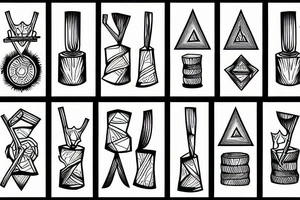 Carrying water; Chopping wood tattoo idea