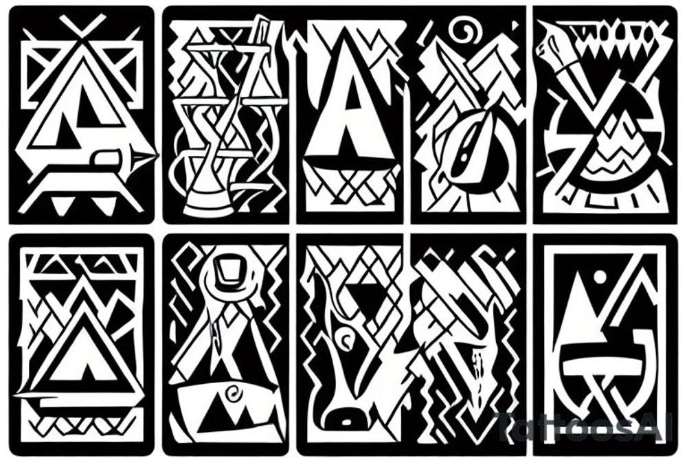 Carrying water; Chopping wood tattoo idea