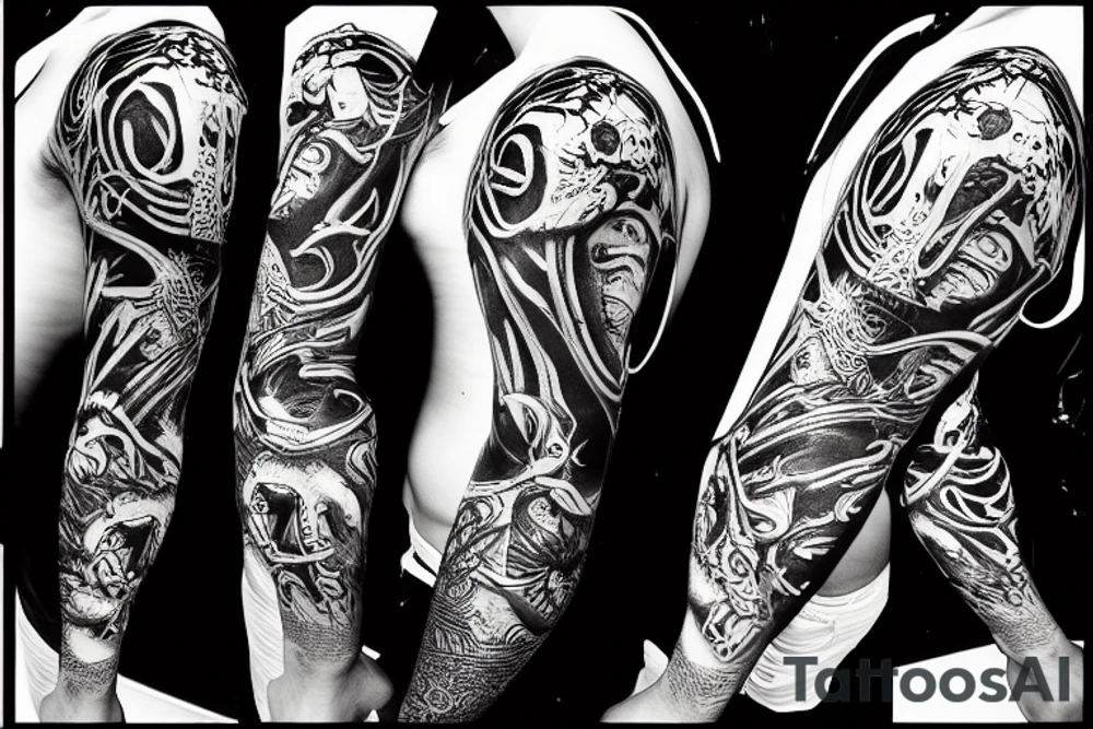 Leo Messi with octopus legs tattoo idea